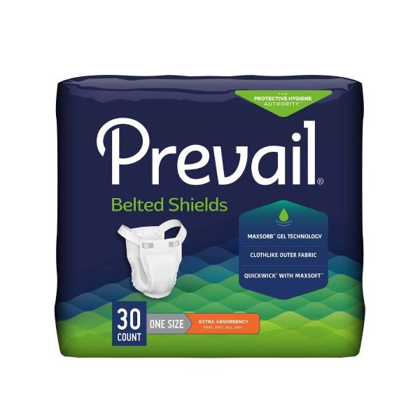 Prevail Belted Shields One Size Fits Most Bag of 30