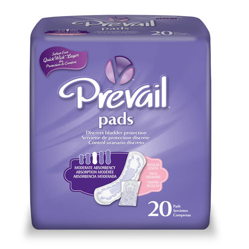 Prevail Bladder Control Pads 9-3/4 Inch Length Case of 180