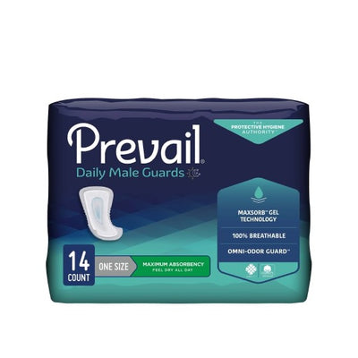 Prevail Daily Male Guards 12-1/2 Inch Length Case of 126