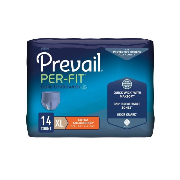 Prevail Per-Fit Daily Underwear Men Medium Bag of 20