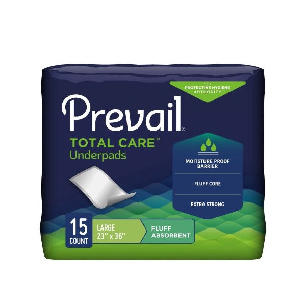 Prevail Total Care Underpads 30 x 36 Inch Bag of 10