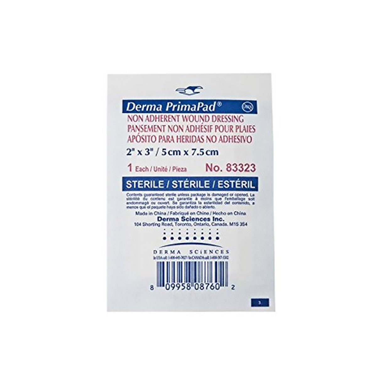 Primapad Non-Adherent Dressing Case of 100