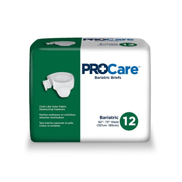 ProCare Bariatric Briefs 2XL Bag of 12