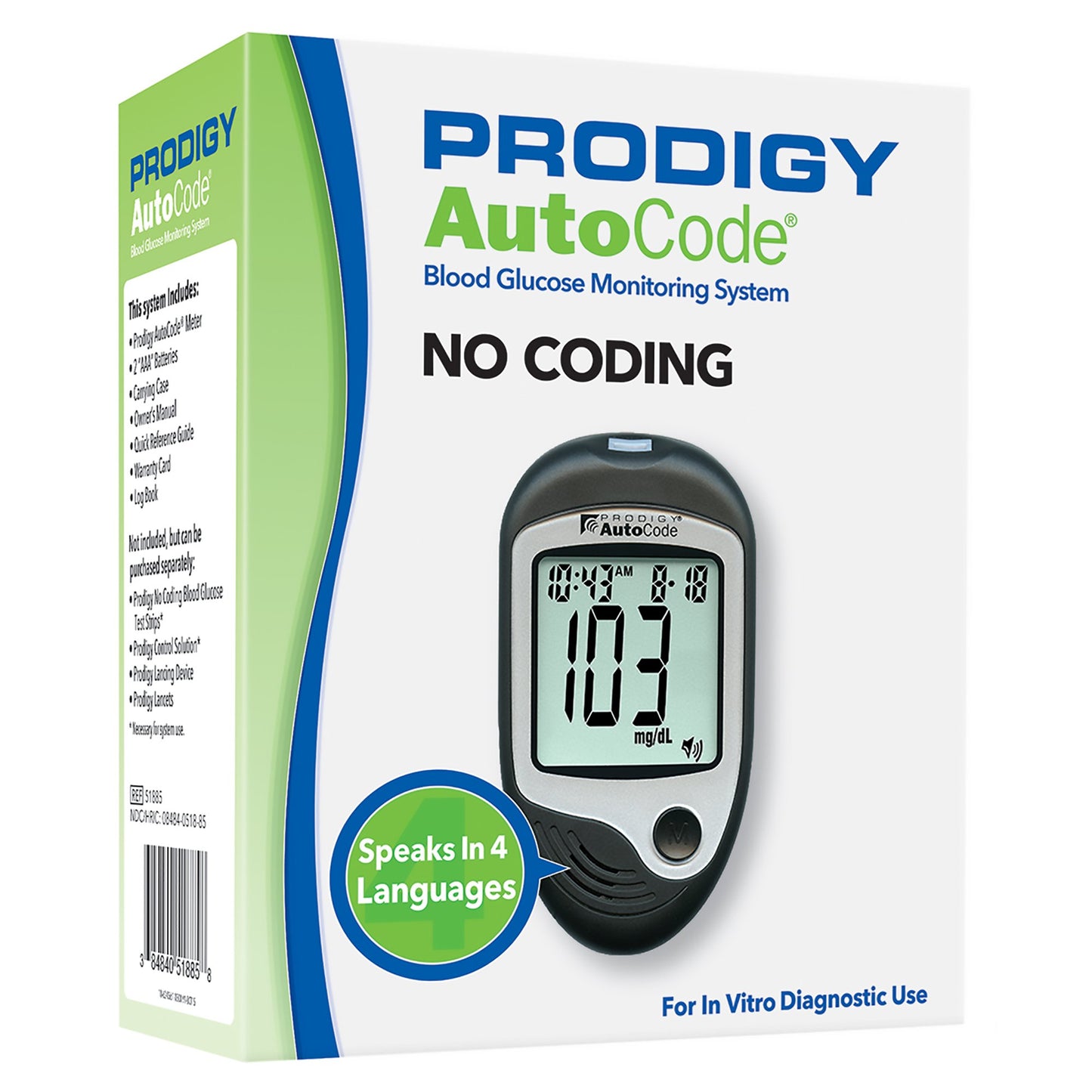 Prodigy AutoCode® Blood Glucose Monitory System 1 Each