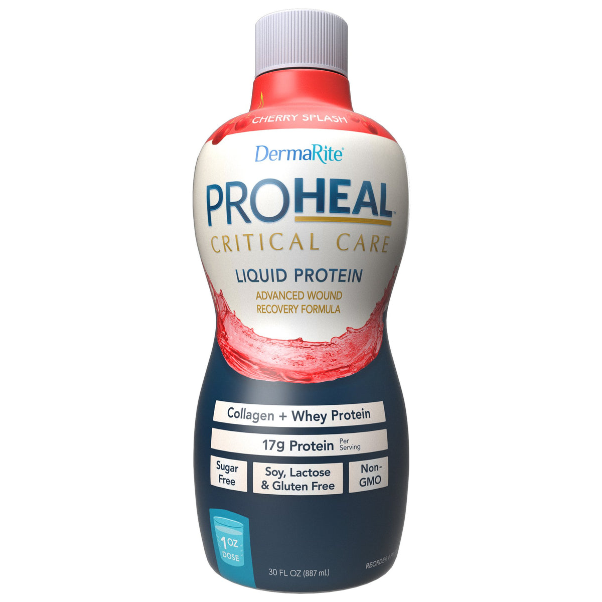 ProHeal™ Critical Care Cherry Splash Liquid Protein Wound Recovery Formula Pack of 4