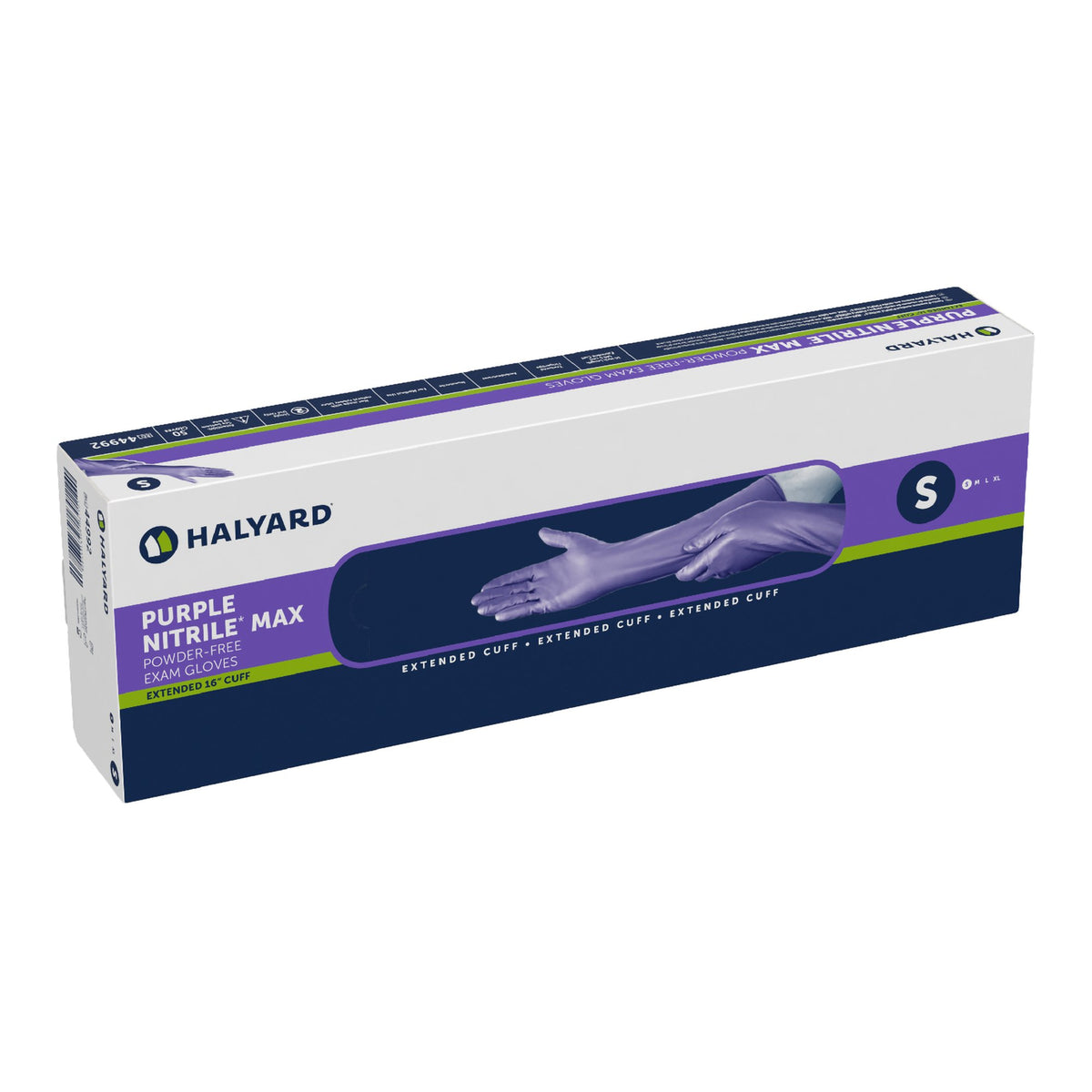 Purple Nitrile Max™ Extended Cuff Length Exam Glove S Box of 50