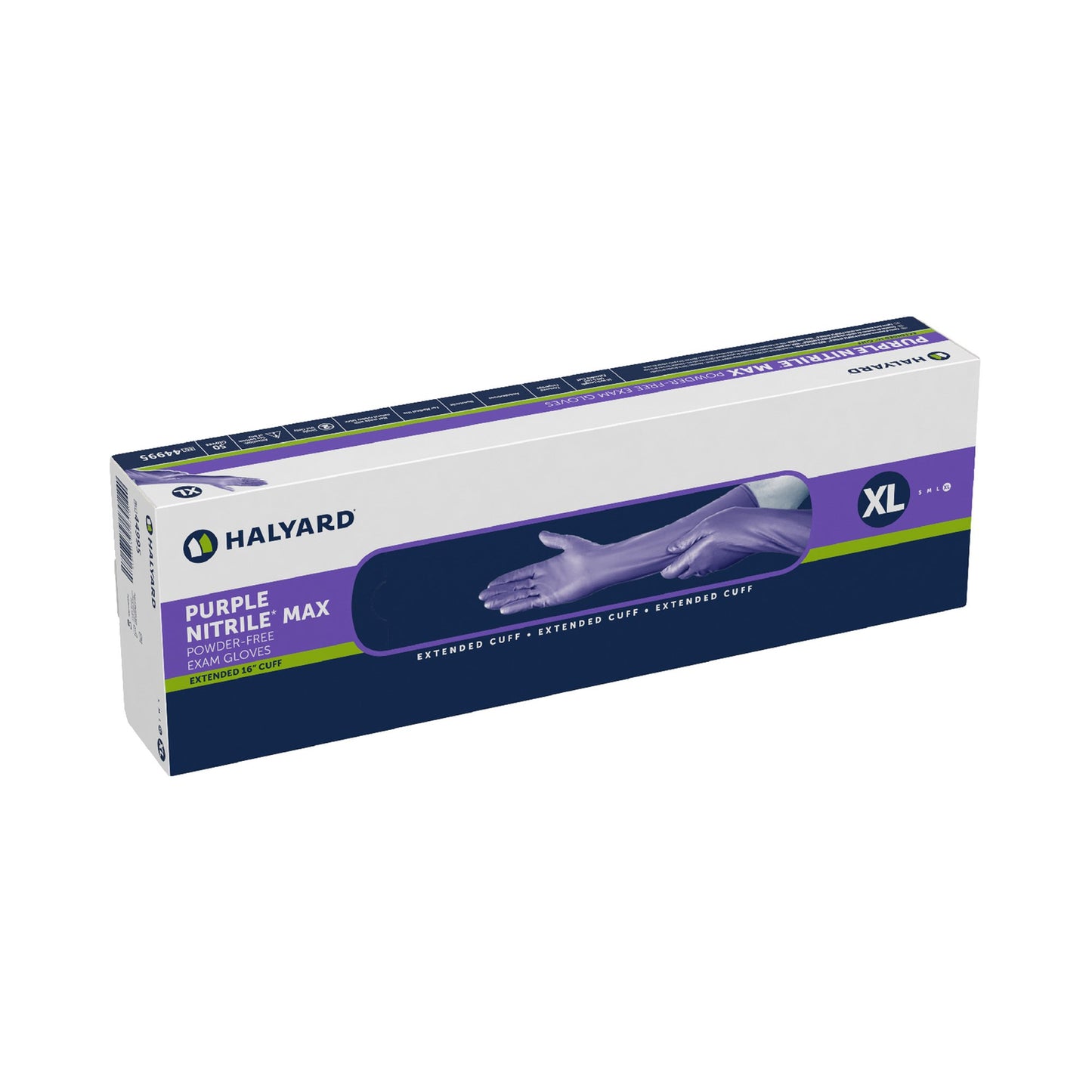 Purple Nitrile Max™ Extended Cuff Length Exam Glove S Box of 50