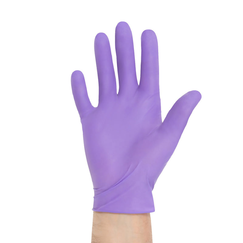 Purple Nitrile-Xtra™ Nitrile Extended Cuff Length Exam Glove S Box of 50