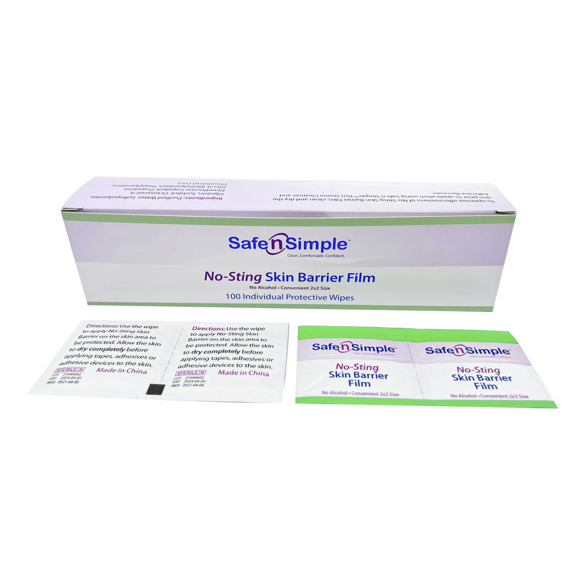 Safe n Simple™ Barrier Wipe Box of 100