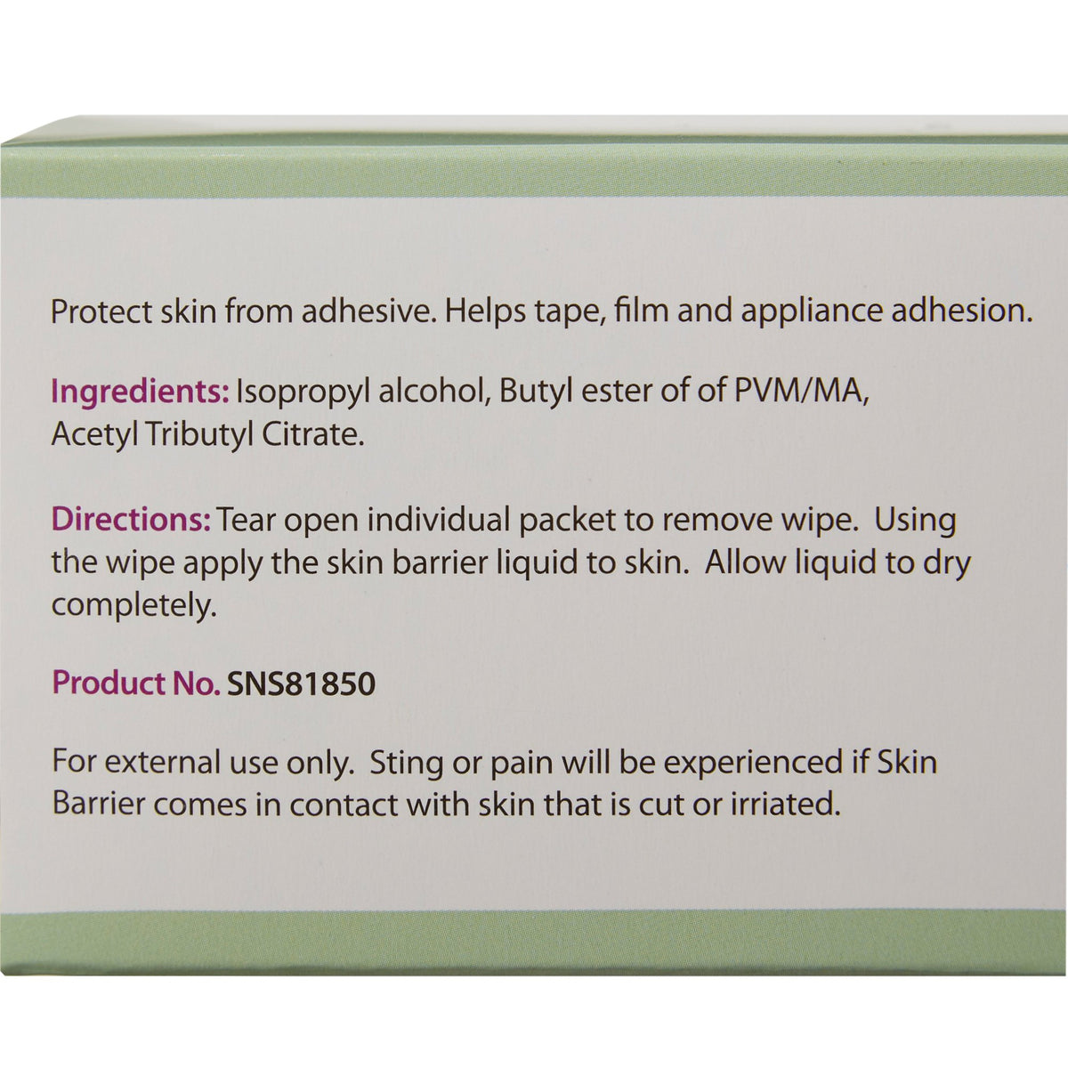 Safe N Simple Skin Barrier Wipe 1 Each
