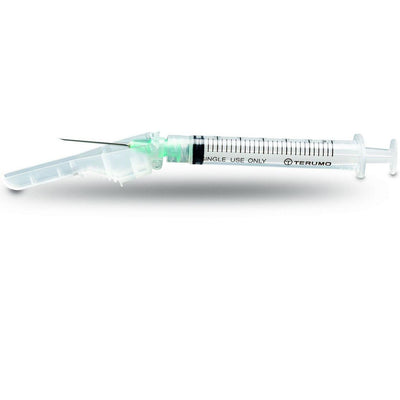 Safety Tuberculin Syringe with Needle SurGuard® 25 G 1 mL Box of 100