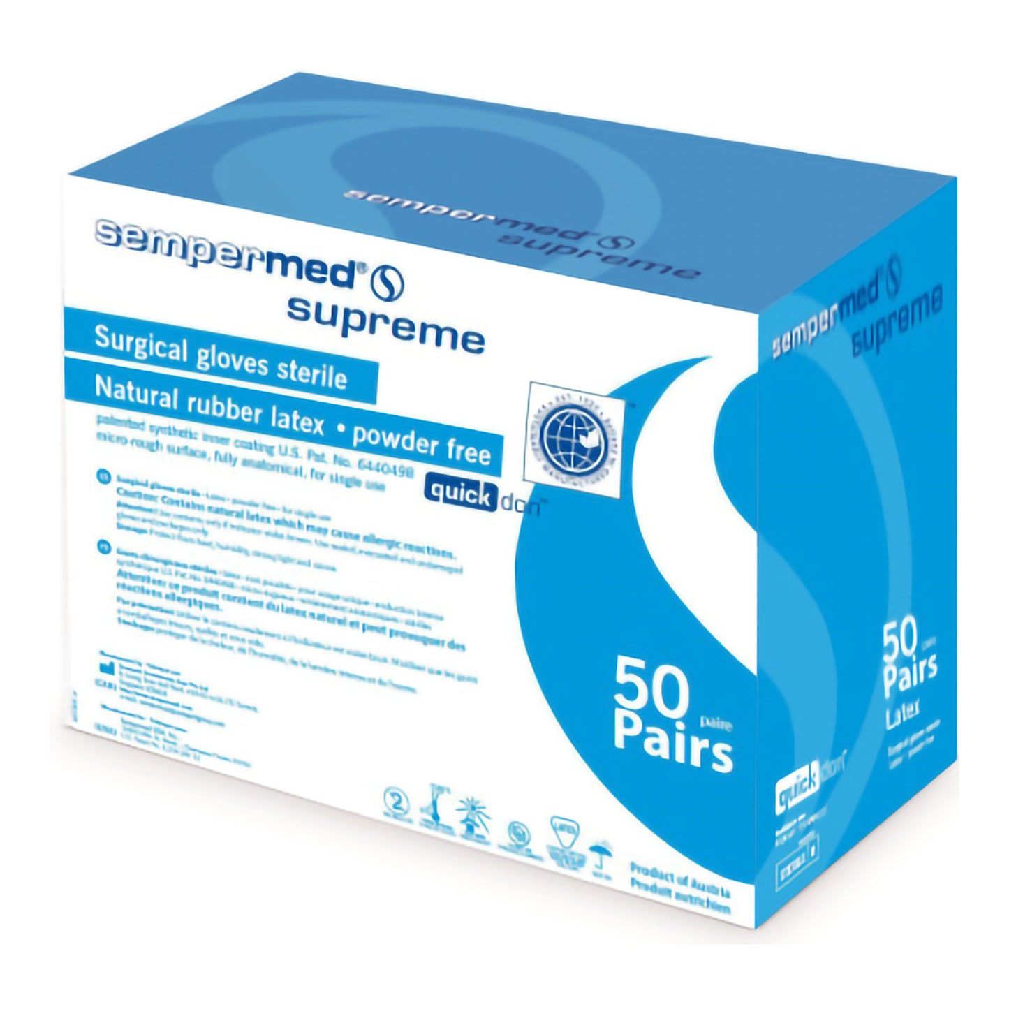 Sempermed® Supreme Latex Surgical Glove 6 Box of 50