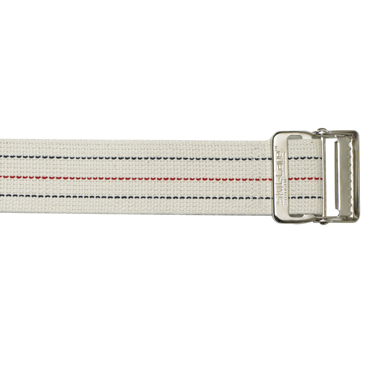 SkiL-Care™ Pinstripe Cotton Gait Belt Delrin Buckle
