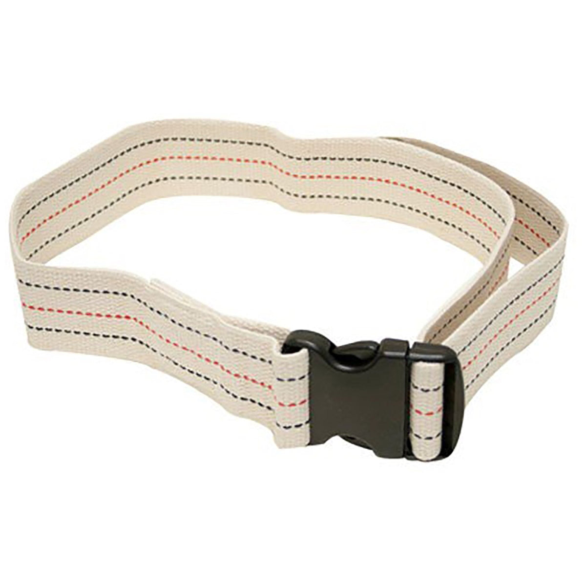 SkiL-Care™ Pinstripe Cotton Gait Belt Delrin Buckle