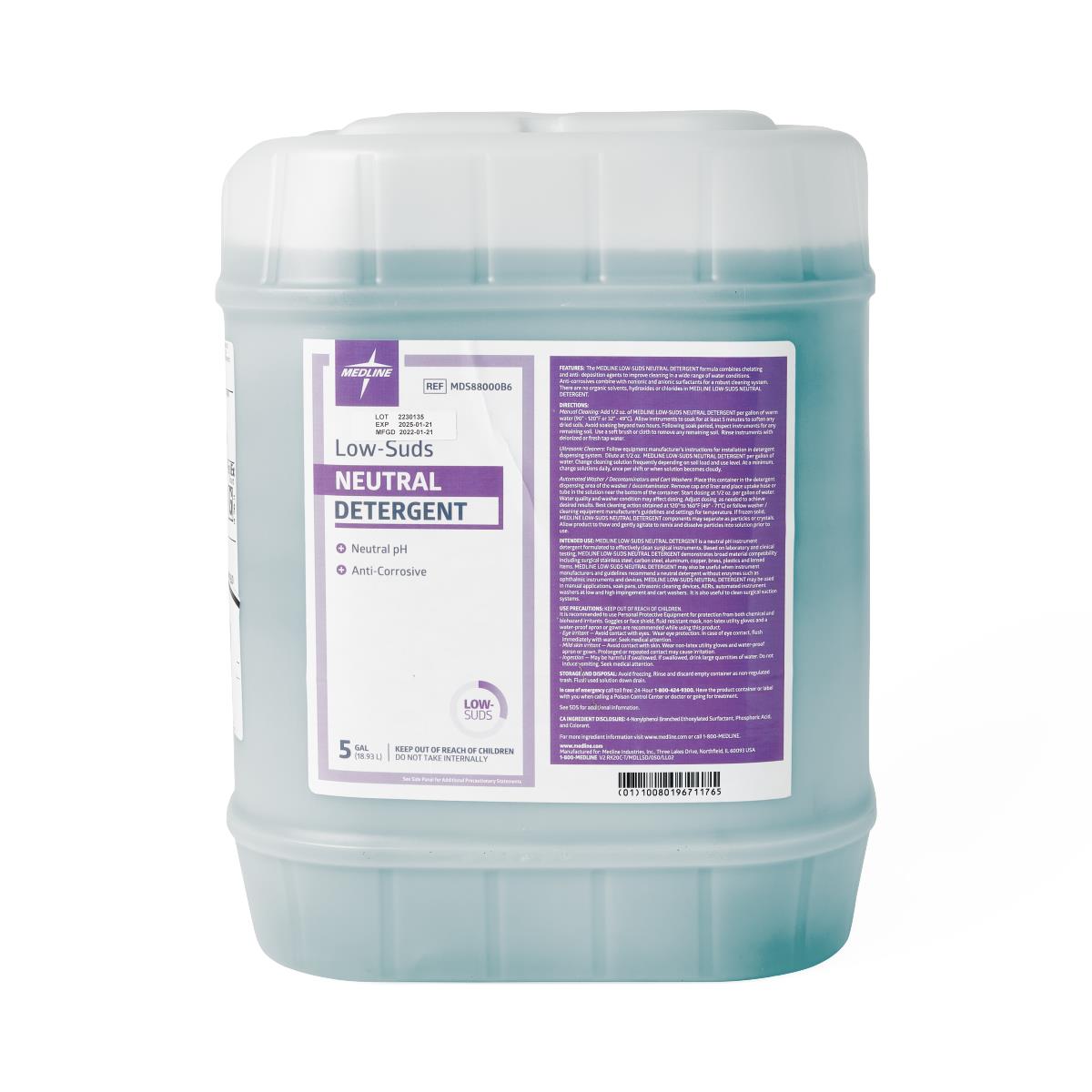 Surgical Instruments Low-Suds Detergents 1 gal. 1 Each