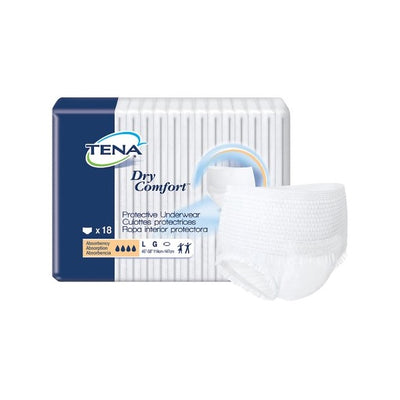 TENA Dry Comfort Protective Underwear Medium Case of 80
