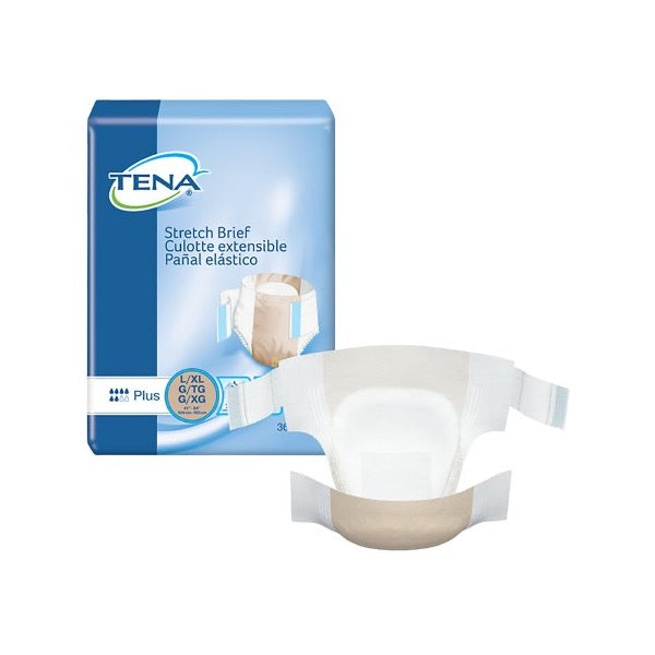 TENA Stretch Plus Briefs Medium Case of 72