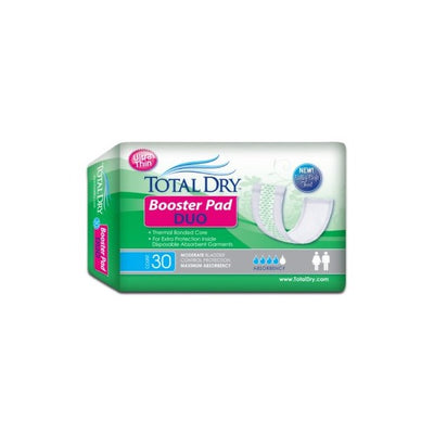 TotalDry Booster Pad Duo 12 Inch Length Bag of 30