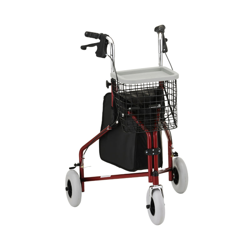 Traveler 3 Wheel Rollator Red