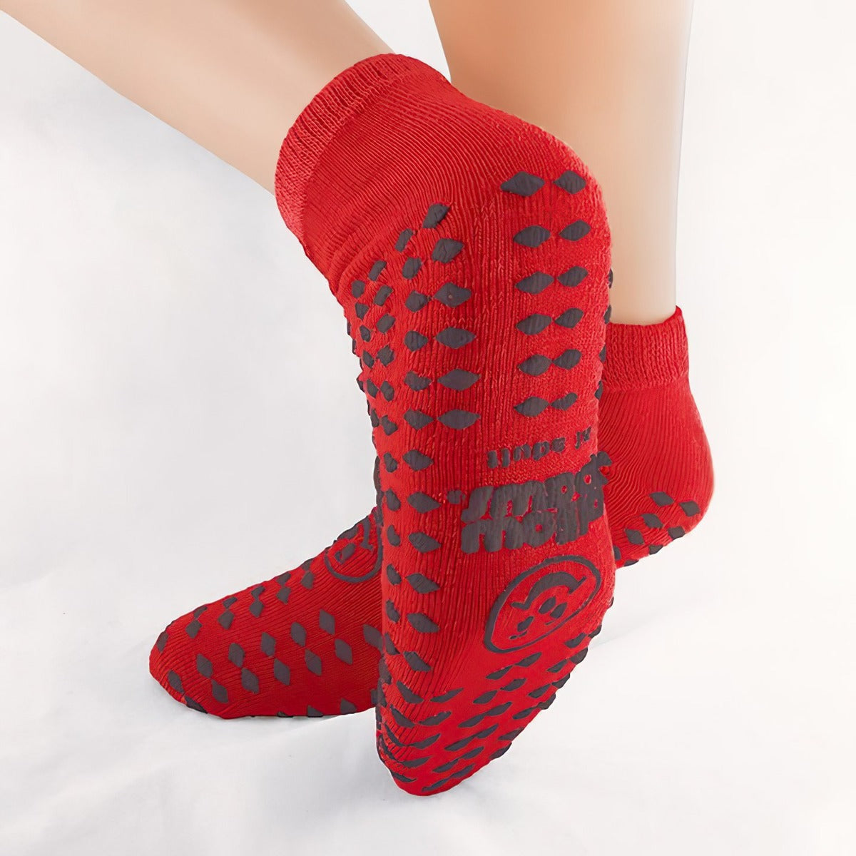 TredMates® Ankle High Single Imprint Slipper Socks Case of 48
