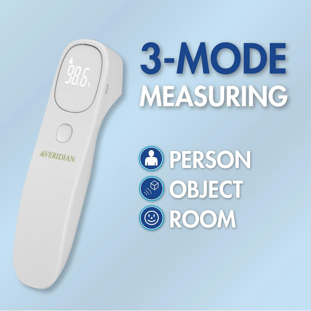 Veridian Healthcare Non-Contact Infrared Thermometer Case of 24