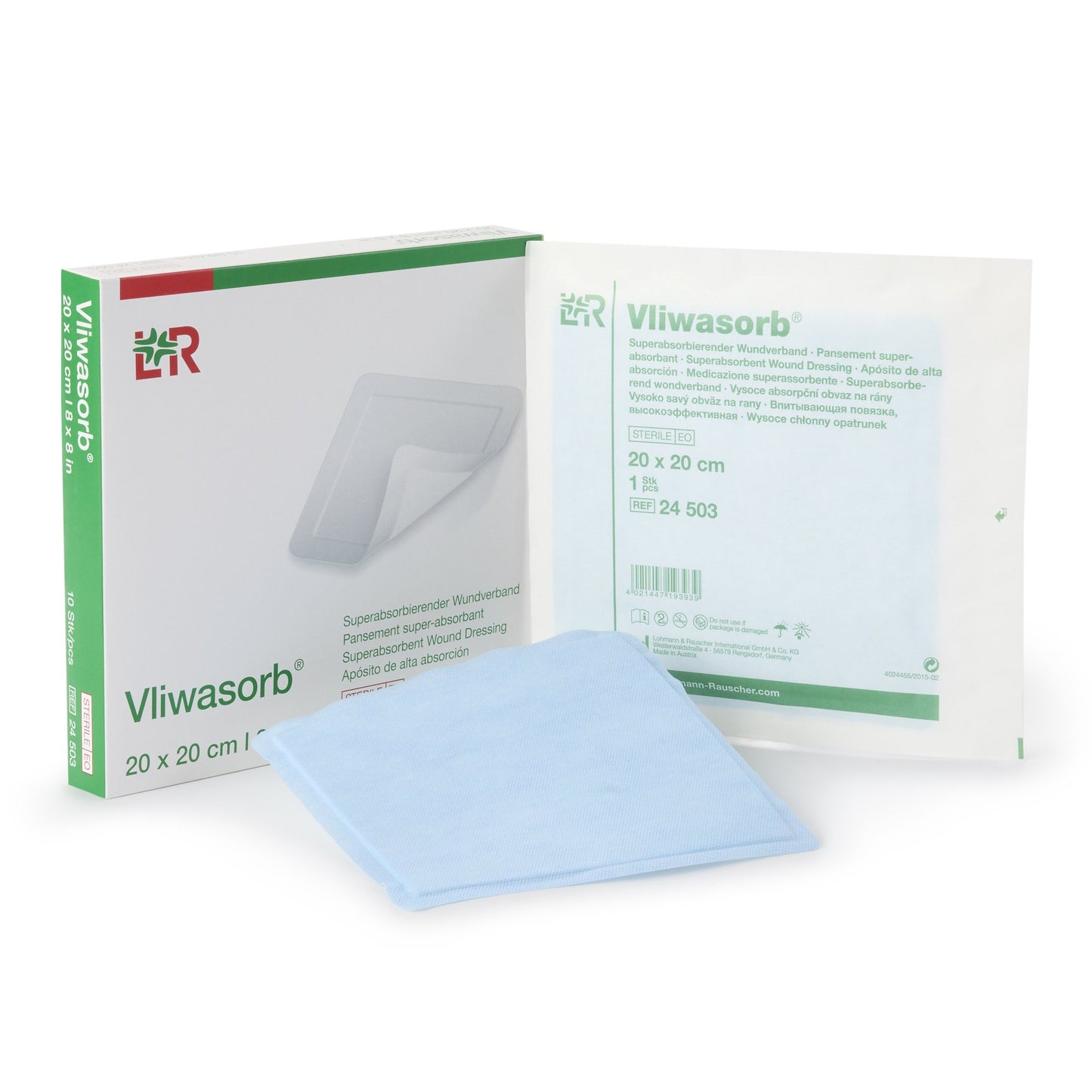 Vliwasorb® Superabsorbent Wound Dressing 4" x 4" 1 Each