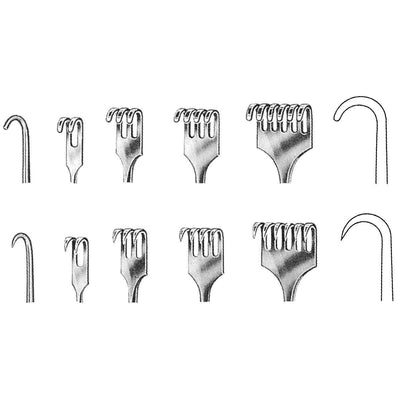 Medline Konig Volkmann Retractors 8.75"