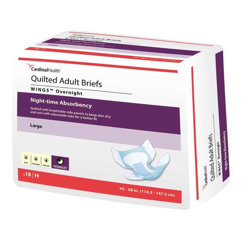 Wings Overnight Quilted Briefs Medium Bag of 12