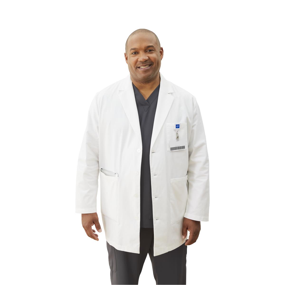 Xlance Staff-Length Unisex Lab Coat 3XL