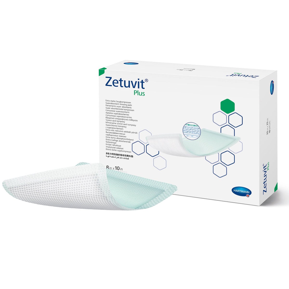Zetuvit® Plus Sterile Superabsorbent Dressing 4" x 4" 1 Each