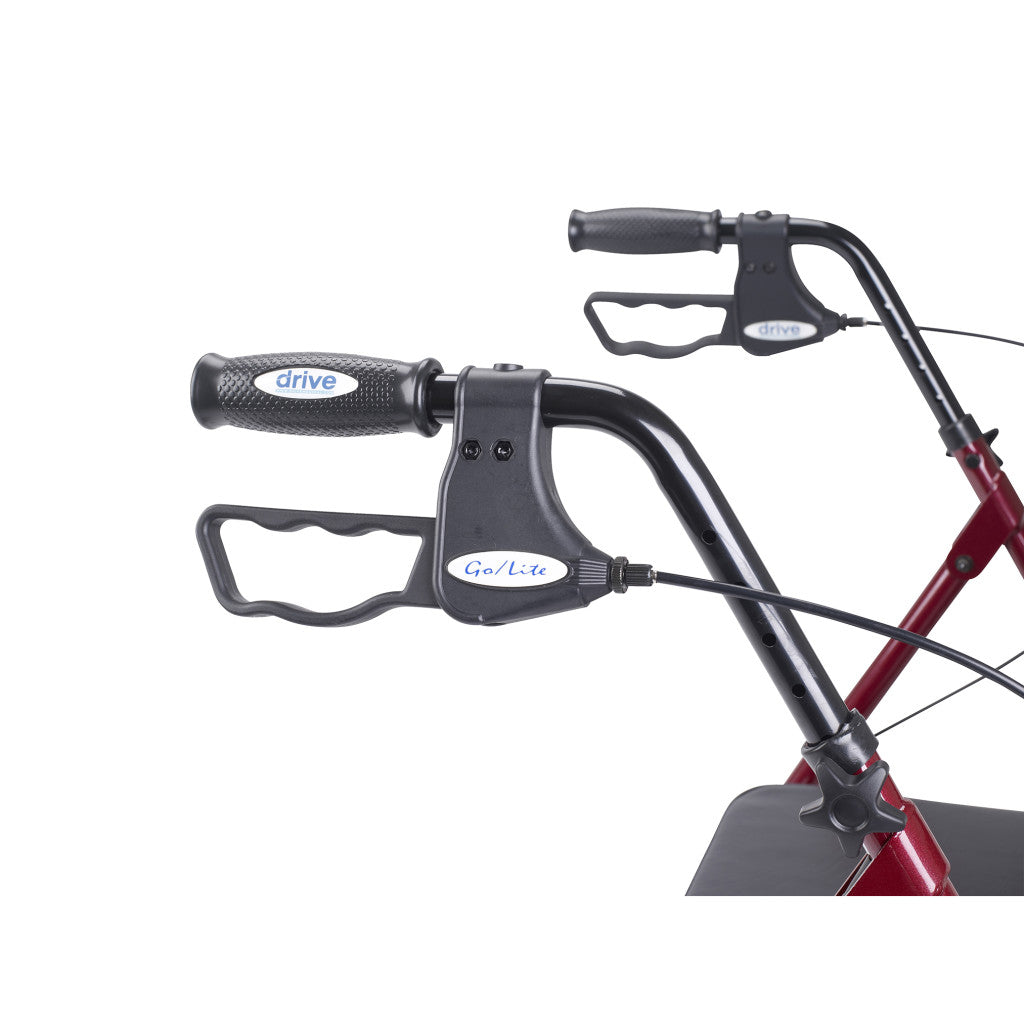 Drive Medical Go-Lite Bariatric Steel Rollator