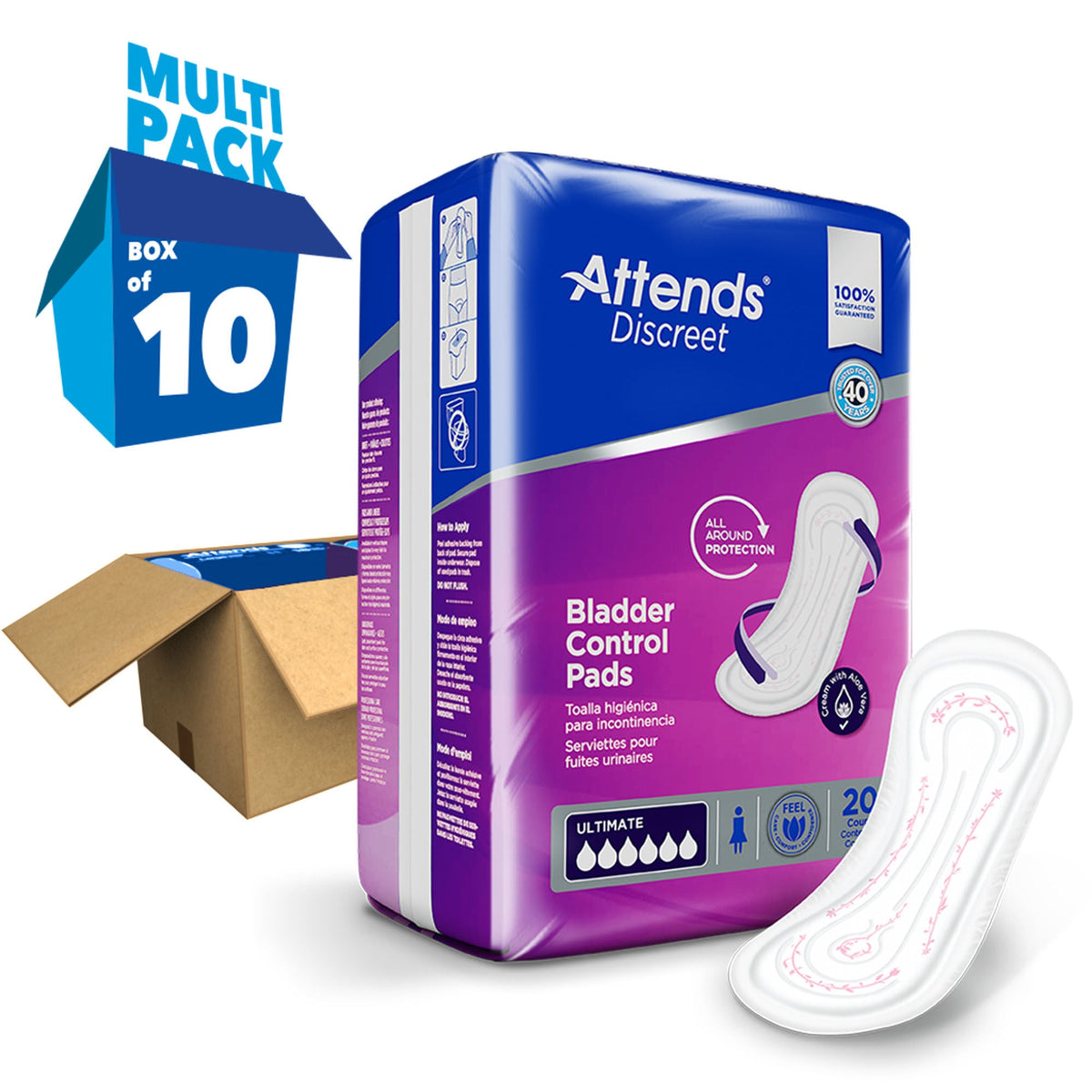Attends® Discreet Women's Bladder Control Pads