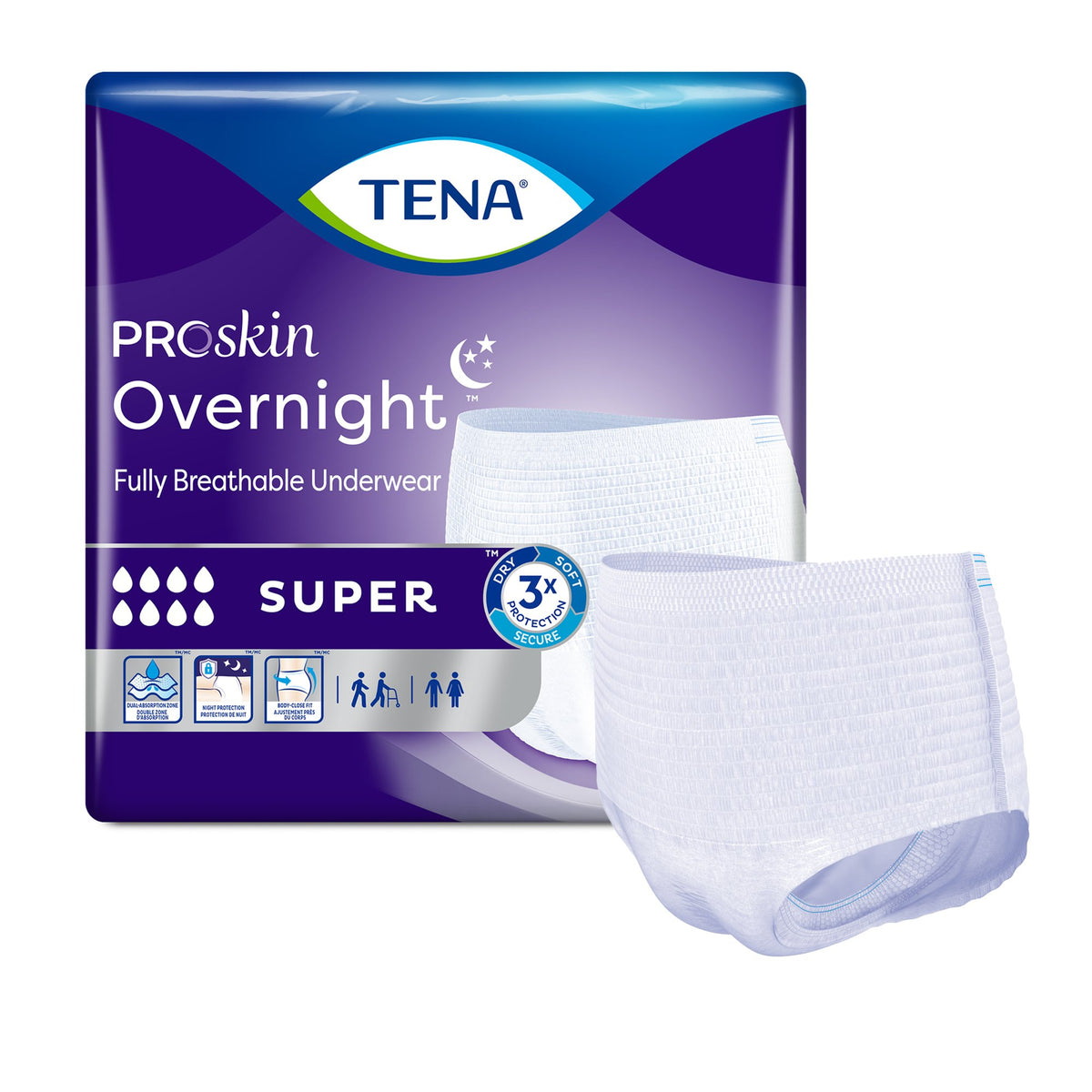 TENA® ProSkin Overnight Stretch Briefs 