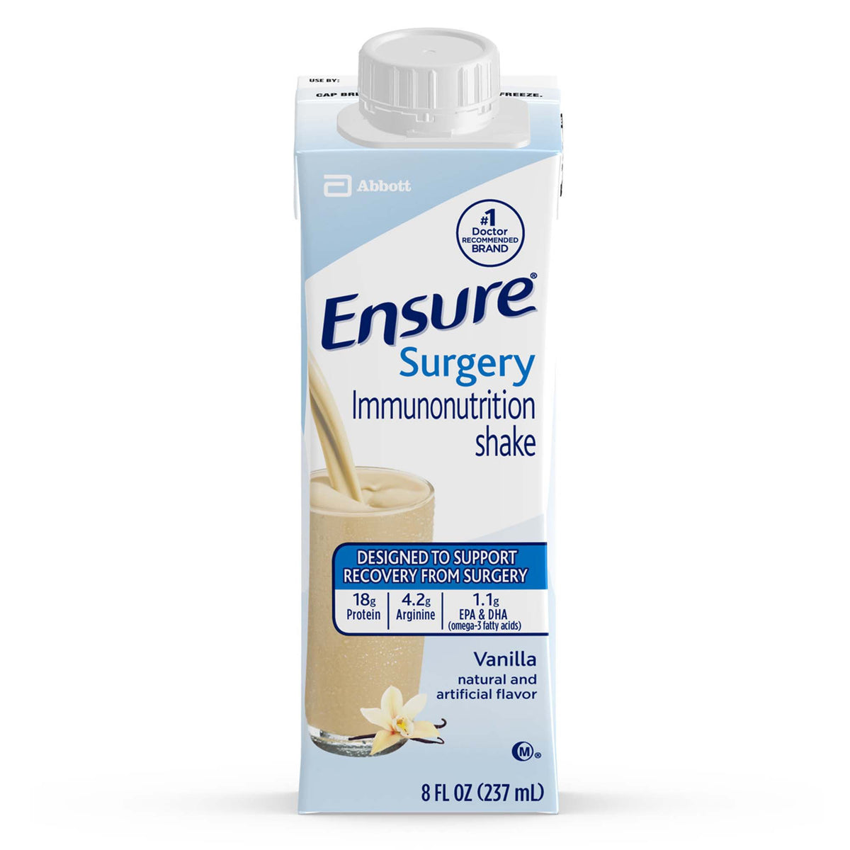 Ensure® Surgery Immunonutrition Shake Vanilla Flavor Oral Supplement Case of 24 