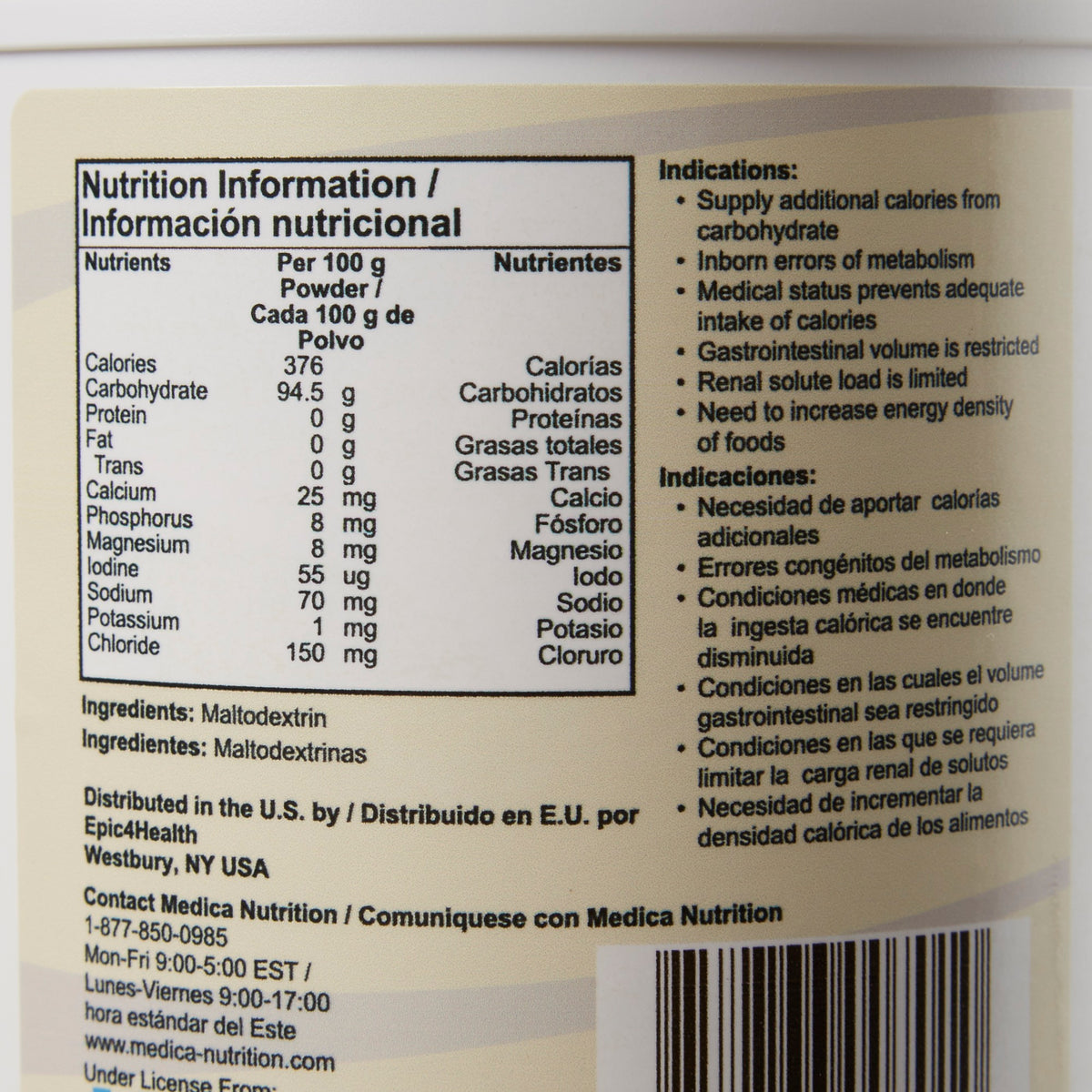 SolCarb® Soluble Form of Powdered Carbohydrate 