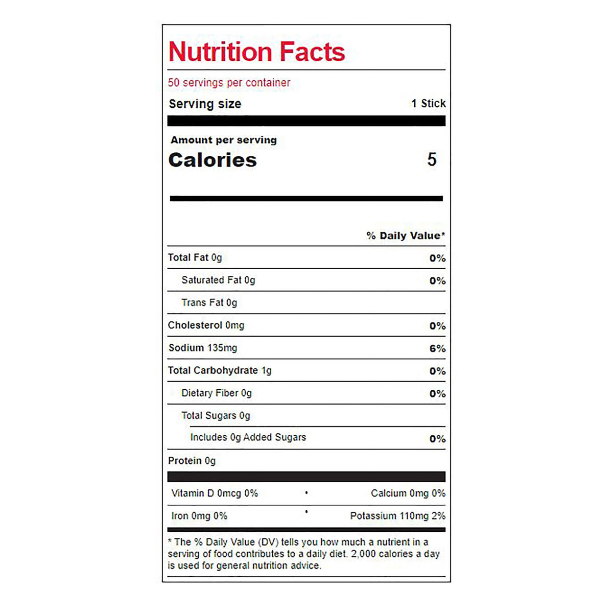 Sqwincher® Quik Stik® Zero Fruit Punch Electrolyte Replenishment Drink Mix 