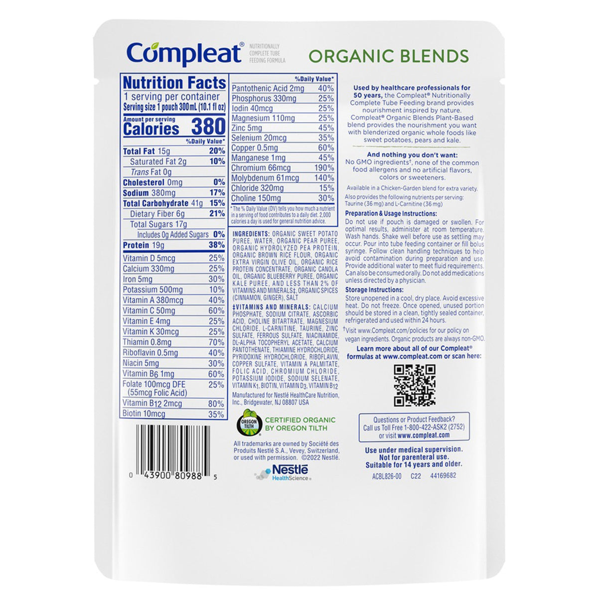 Compleat® Organic Blends Blenderized Whole Foods 