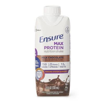 Ensure® Oral Supplement Max Protein Nutrition Shake Milk Chocolate & French Vanilla