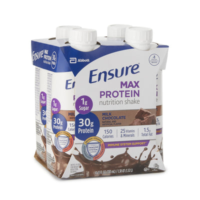 Ensure® Oral Supplement Max Protein Nutrition Shake Milk Chocolate & French Vanilla