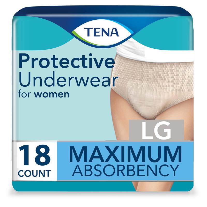 TENA® ProSkin Underwear for Women Large Bag of 18 