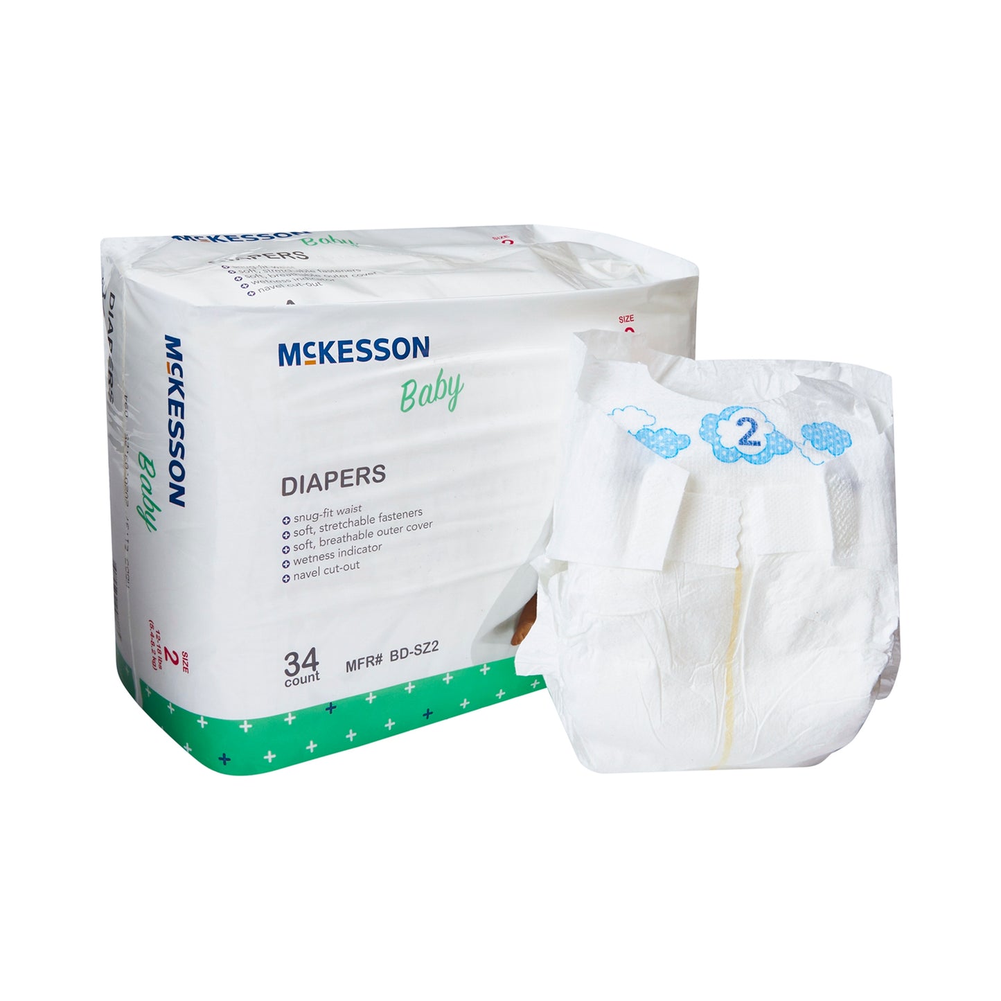 McKesson Baby Diaper - Heavy Absorbency