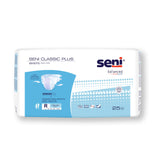 Seni Classic Plus Adult Briefs, Regular 25-count bag, front