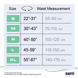 Seni Super Plus Briefs size chart