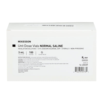 McKesson Sodium Chloride, Preservative Free 0.9% Solution