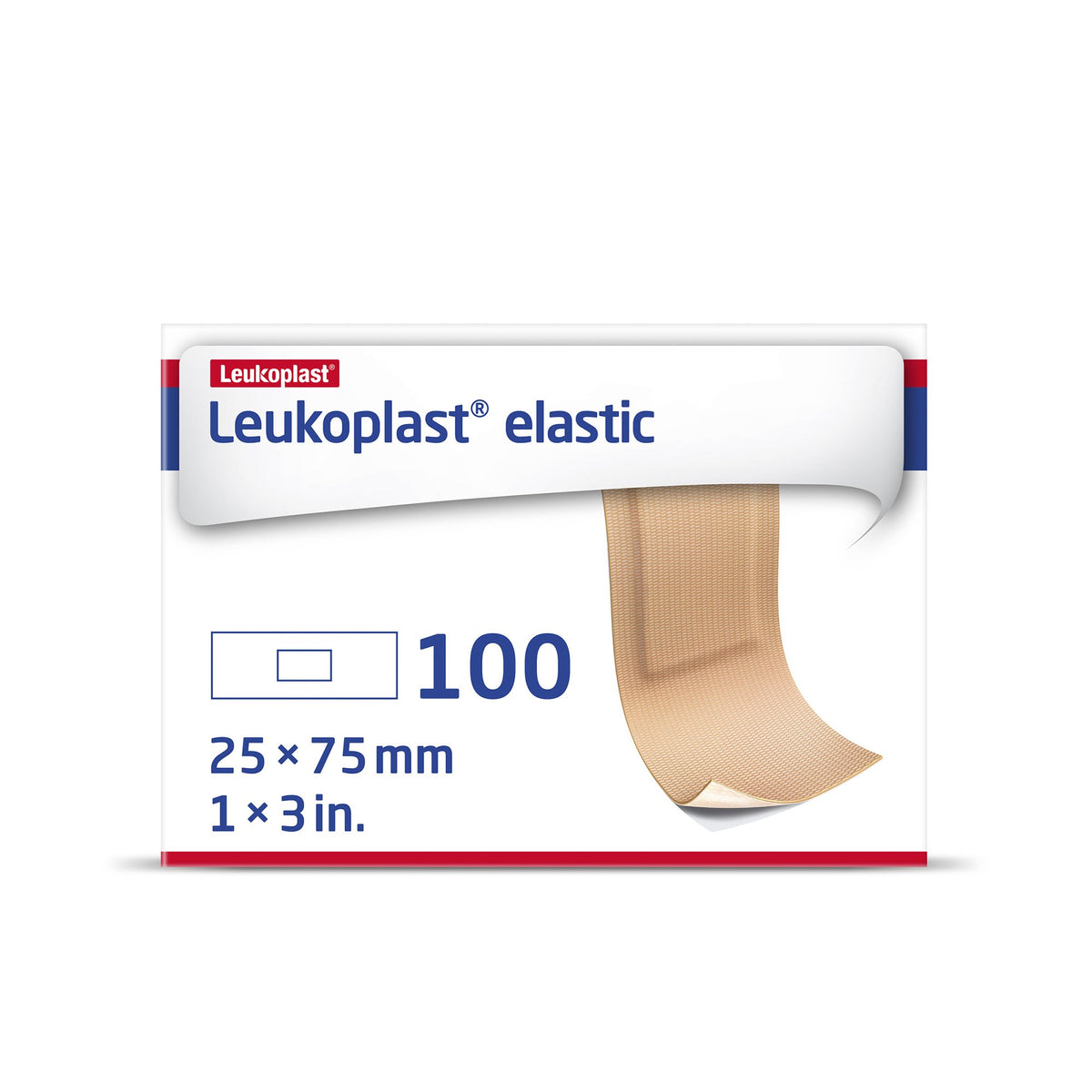 Leukoplast® Elastic Adhesive Strip Tan 1" x 3" Case of 1200