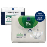 Abena Slip Premium L4 Adult Brief, Large 18-count bag, front
