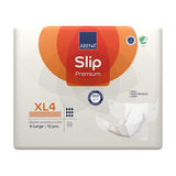 Abena Slip Premium XL4 bag, front label close-up