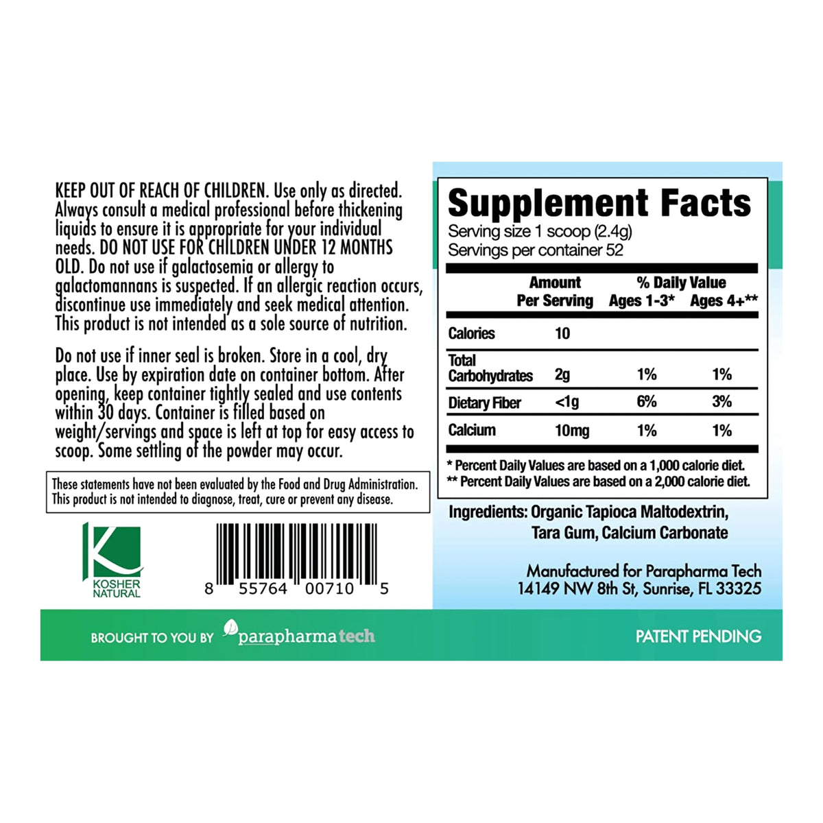 purathick™ Beverage Thickener 