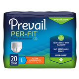 Prevail® Per-Fit® Maximum Plus Adult Regular Unisex Disposable Heavy Absorbency Brief - Regular Case of 80