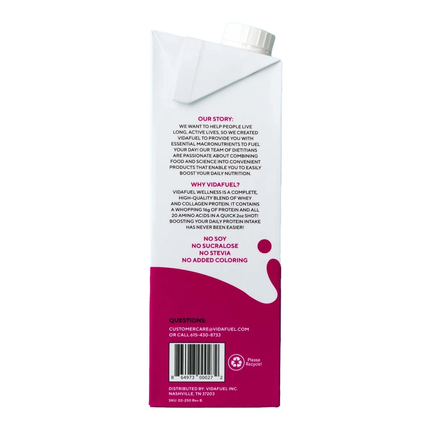 Vidafuel Wellness Protein Drink with Collagen and Whey